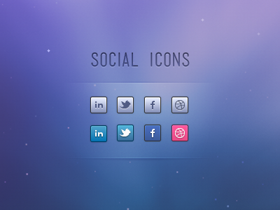 Social Icons Set clean icons social
