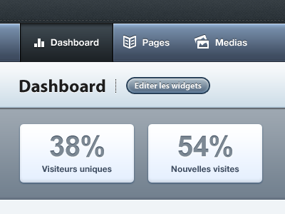 Dashboard blue button cms dashboard icons menu stats