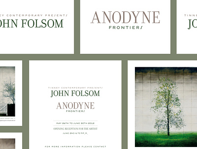 John Folsom Studios Anodyne Frontiers Logo Type branding design graphic design illustration logo typography vector