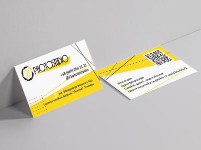 DESIGN OF BUSINESS CARDS FOR "PHOTOSTUDIO21" branding business business card design graphic design vector