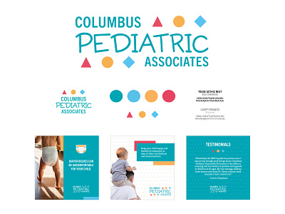 Columbus Pediatric Associates branding clinic doctor logo pediatric primary