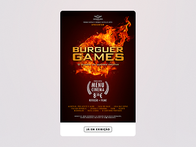 Burguer Games art direction cinema food menu photoshop shopping typography