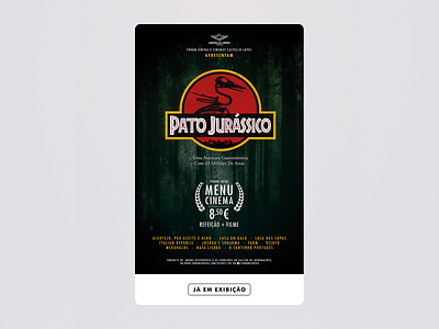 Pato Jurássico art direction cinema food menu photoshop shopping typography