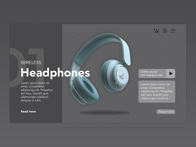 Headphones Online Shop - Landing Design / 2022