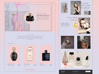 Perfume Online Shop - Website Design / 2022