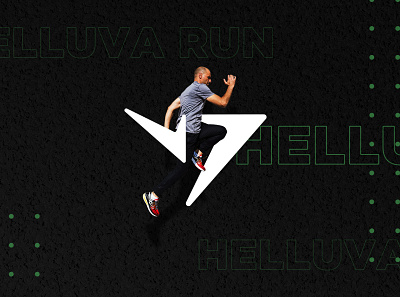 Helluva Run brand identity design branding design fitness identity logo logotype minimal sport