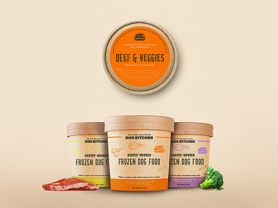 Dog food packaging Design branding design dog dog food food packaging paw pets product design