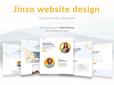 UX&UI design for Jinso branding dev development layout logo ui ux web flow webflow webflow platform website