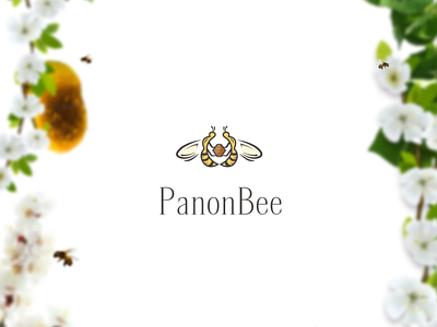 PanonBee branding project bee brand identity branding design graphic design honey identity illustration logo logotype vector