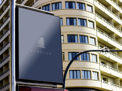 Echelon billboard signage billboard brand identity branding design graphic design identity illustration signage vector
