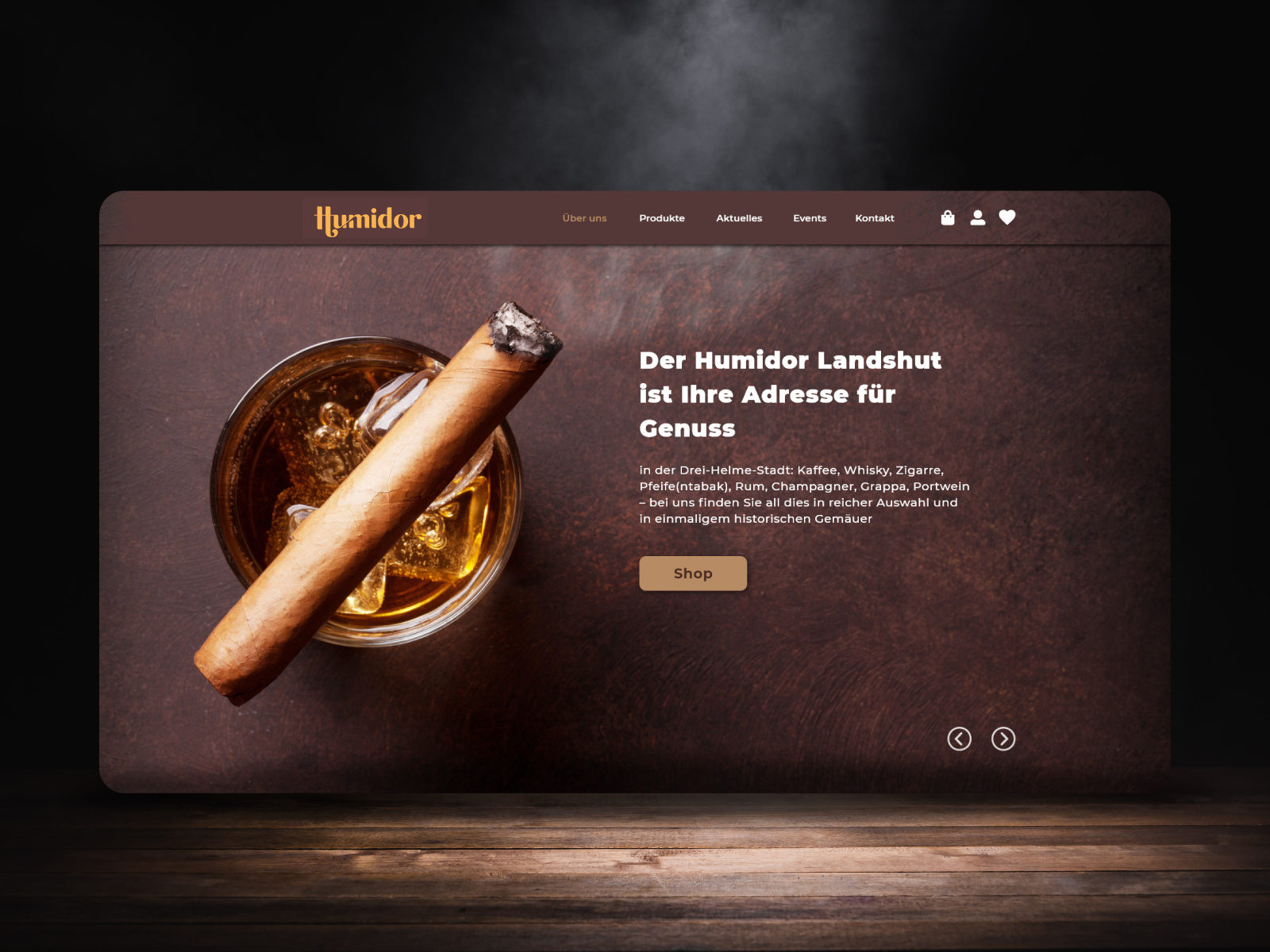 Humidor website redesign concept by Dejan Keleman on Dribbble