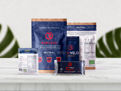 Product range for Rawvelo sports supplements