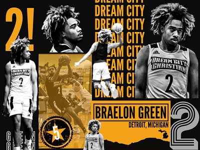 "Creative Content" Series (Braelon Green) app basketball branding canva design graphic graphic design illustration instagram social media twitter