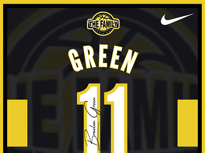 "Jersey Series" (Braelon Green) app basketball branding canva design graphic design illustration