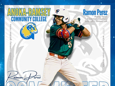 Ramon Perez Commitment app baseball branding canva design graphic design illustration logo