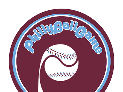 "PhillyBallGame" logo app branding canva design graphic design illustration logo