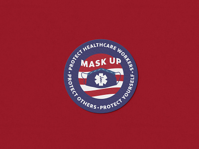 Mask Up Initiative branding design icon logo