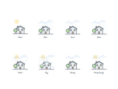 Weather iconography icon illustration weather