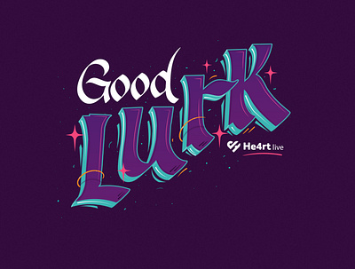 Good Lurk caligraphy colorfull lettering letters twitch.tv