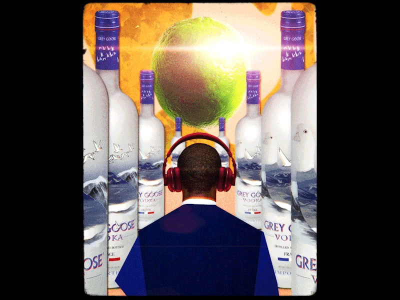 Grey Goose - "Smooth All Summer" 01 animation collage gif motion motion graphics