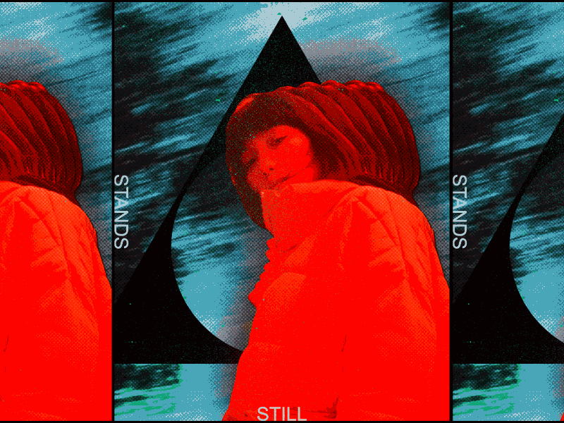 TIME_STANDS_STILL animation collage design fashion gif motion retro vintage