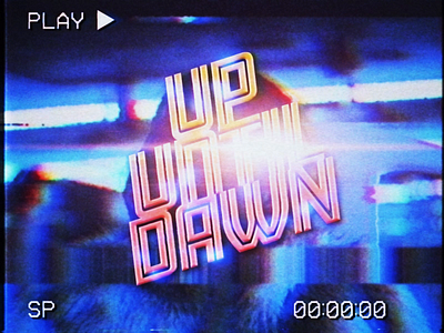 Up Until Dawn animation collage design gif motion retro vhs vintage