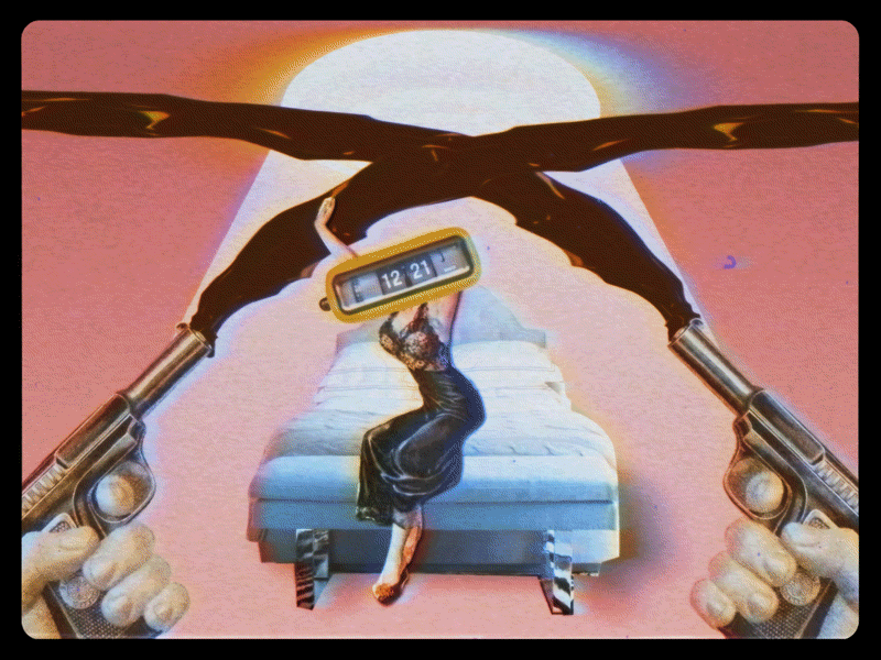 Rise And Shine animation collage gif loop motion retro surreal vintage
