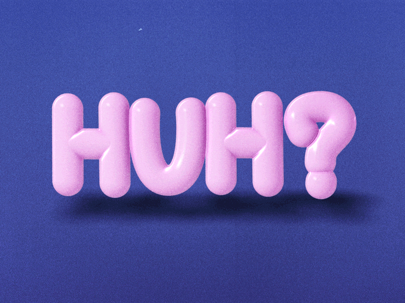 What? animation design gif loop motion type typography