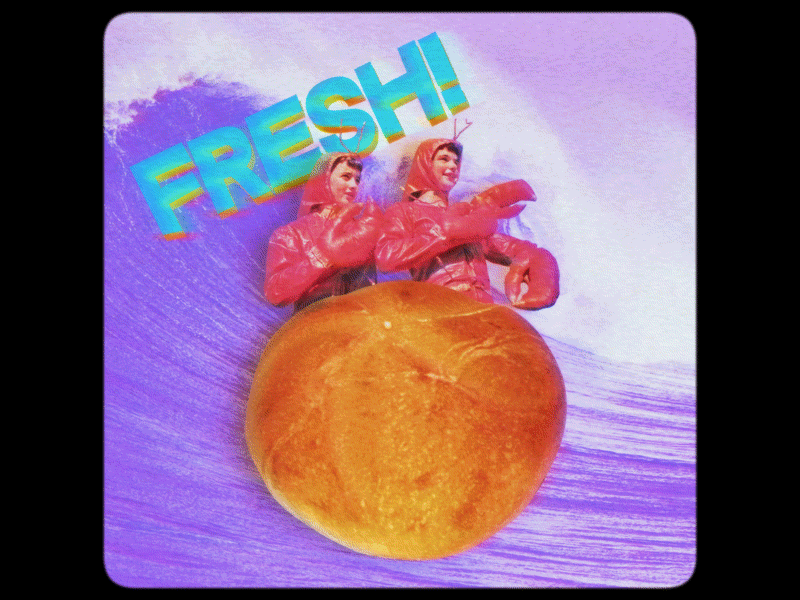 LOBSTER_ROLES.gif animation collage design lobsters motion retro surreal vintage