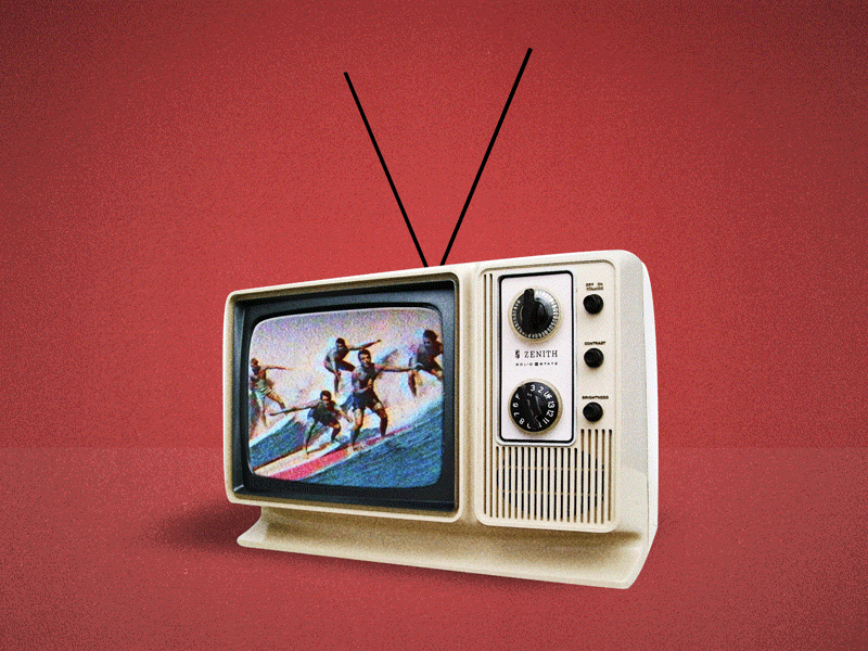 CHANNEL_SURFING.gif animation collage design gif motion retro surrealism