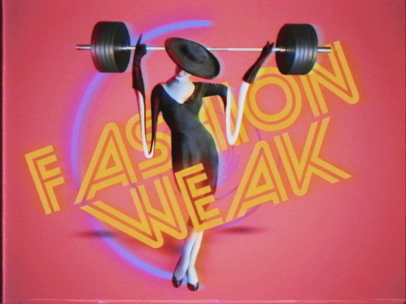 FASHION_WEAK.gif animation design gif motion retro surreal vintage