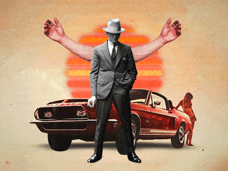 Armed & Dangerous animation armed and dangerous collage design gif motion retro surreal vintage