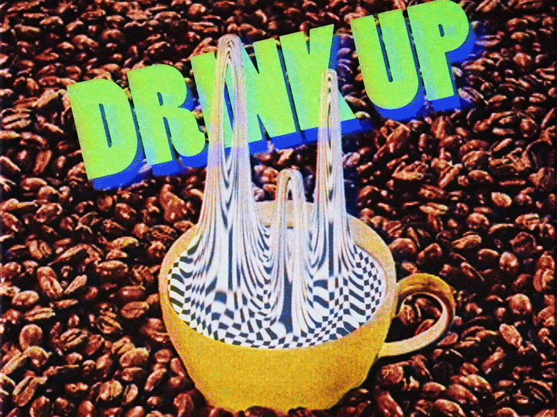 DRINK_UP.gif abstract animation collage design gif graphic graphic design loop motion motion design motion graphics pop art retro science fiction scifi surreal surrealism vhs vintage