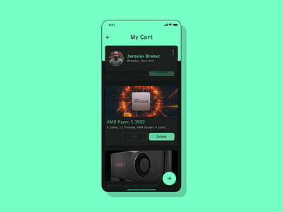 Mobile Gaming Store Checkout Cart app cards cart gaming interface list mobile product shopping sketchapp typogaphy ui uiux ux