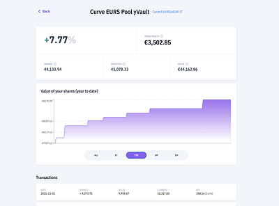 Yearner-fi desktop mode app crypto design finance pwa ui