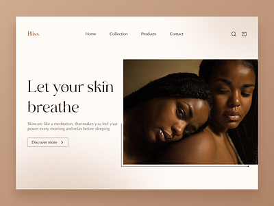 Skincare-cosmetics products landing page