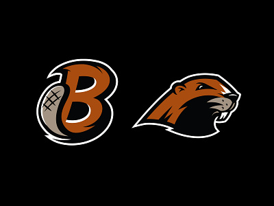 Go Beavers! animal beaver cartoon design illustration letter logo mascot sports vector