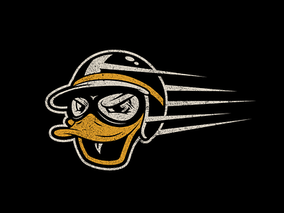 Odd Duck Racing animal auto duck fast goggles helmet mascot motorcycle movement quack racing sports