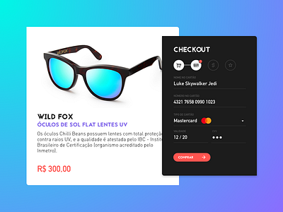 #02 | Checkout | 30 days of UI Challenge check design glasses mobile out sun ui ux web