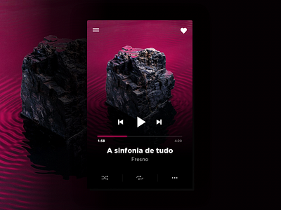#04 | Music Player | 30 Days of UI Challenge 30 challenge coworkers days fresno music play player rock stop ui ux