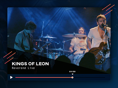 #05 | Video Player | 30 Days of UI Challenge challenge kings leon mobile of play ui ux video