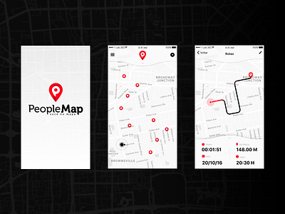 People Map - Shot in progress android app apple brand design icon logo map mobile people