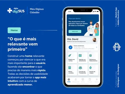 Meu Digisus - Home app apple design experience grid health home ios logo medicine medicine app mobile news perfil product saúde ui ux web