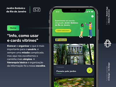 Jardim Botânico do Rio de Janeiro - Home android app botanic card design designs homepage ios logo play product ui uidesign ux ux design