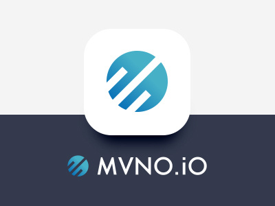 MVNO.io blue branding logo mobile operator