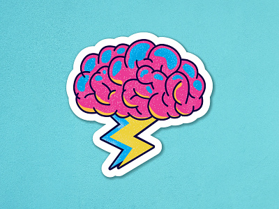 Brain sticker