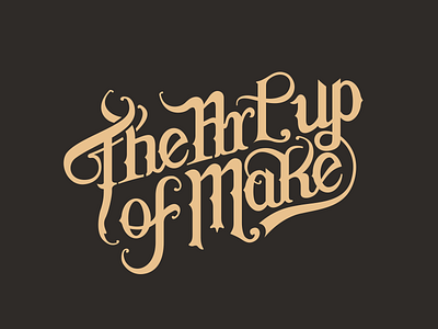 The Art of Makeup branding lettering logo