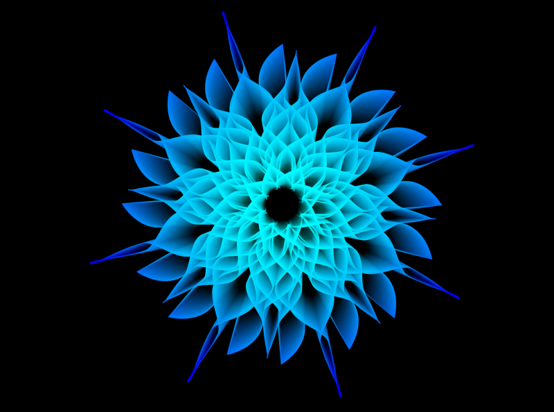 Geometric Flower by Ayon Khandakar on Dribbble