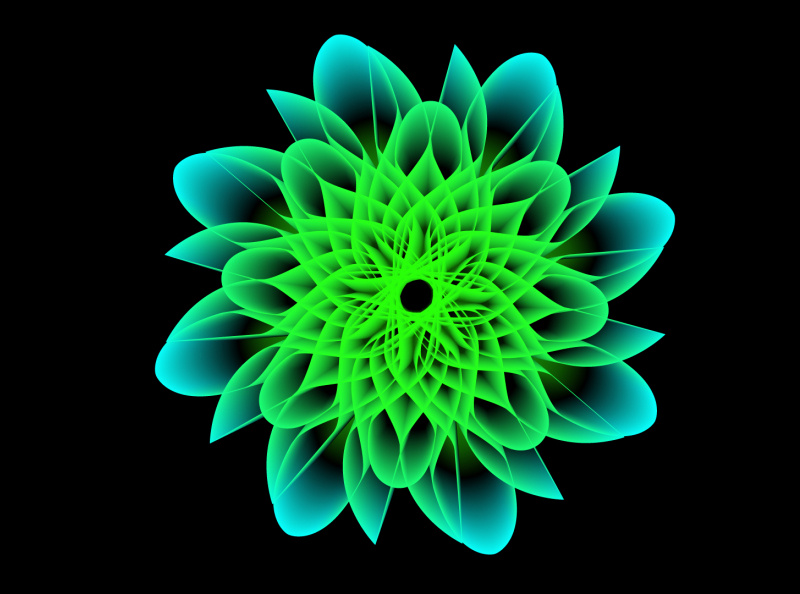 Geometric Mesh Flower by Ayon Khandakar on Dribbble