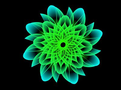 Geometric Mesh Flower